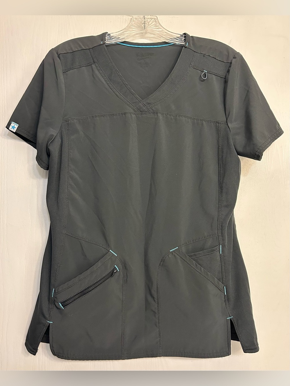 Scrubstar Premium Performance Medical Healthcare Antimicrobial Ladies Top Sz M